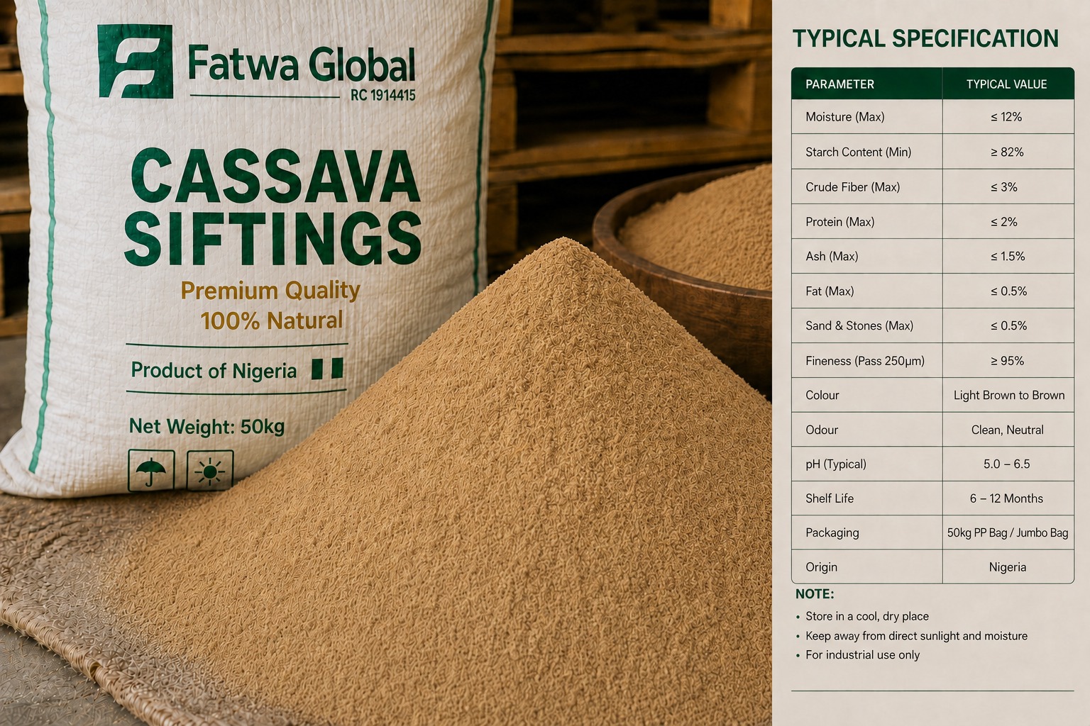 Cassava Siftings
